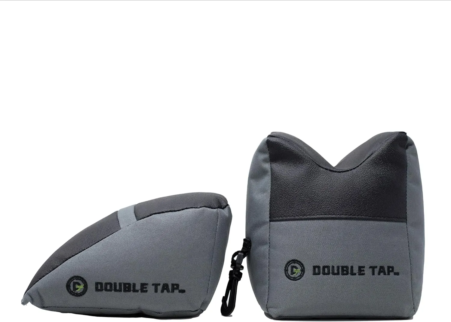 Double Tap Ind. Front & Rear Shooting Bags - Precision Rifle Rest - 600D Polyester - Adjustable Shooting Bag Set - Portable Rifle Support Bags for Hunting & Range Practice - Combo