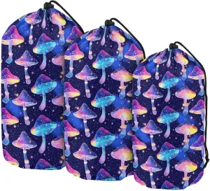 Drawstring Bags Stuff Sack Set 3 Camping Gear Sleeping Bag Stuff Sack for Travel Campsites Trekking