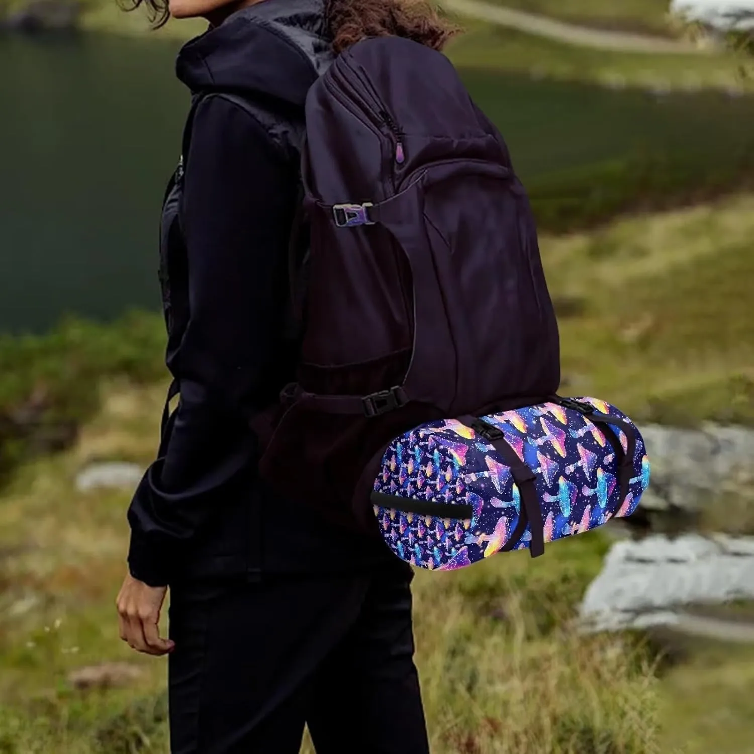Drawstring Bags Stuff Sack Set 3 Camping Gear Sleeping Bag Stuff Sack for Travel Campsites Trekking