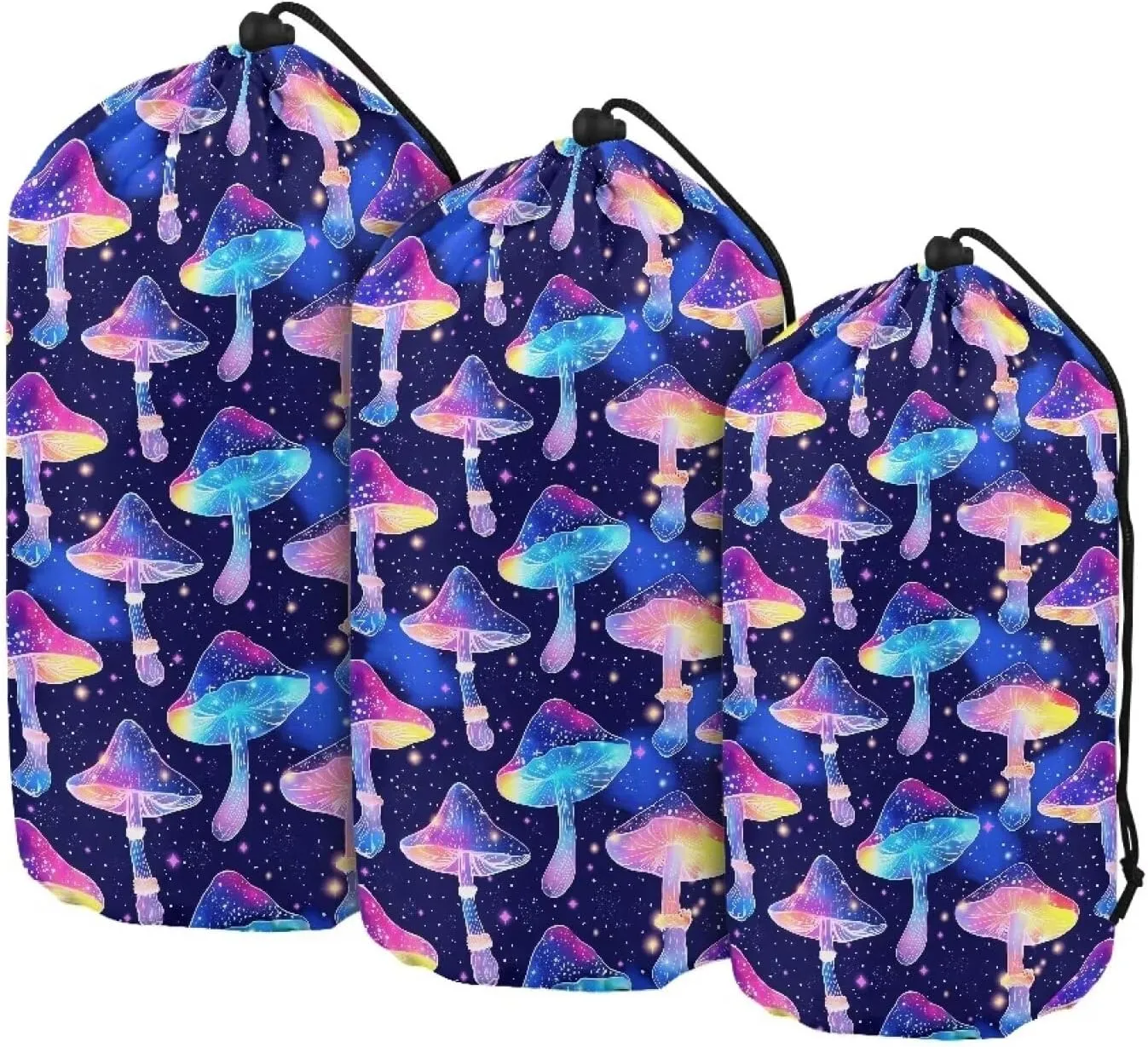 Drawstring Bags Stuff Sack Set 3 Camping Gear Sleeping Bag Stuff Sack for Travel Campsites Trekking