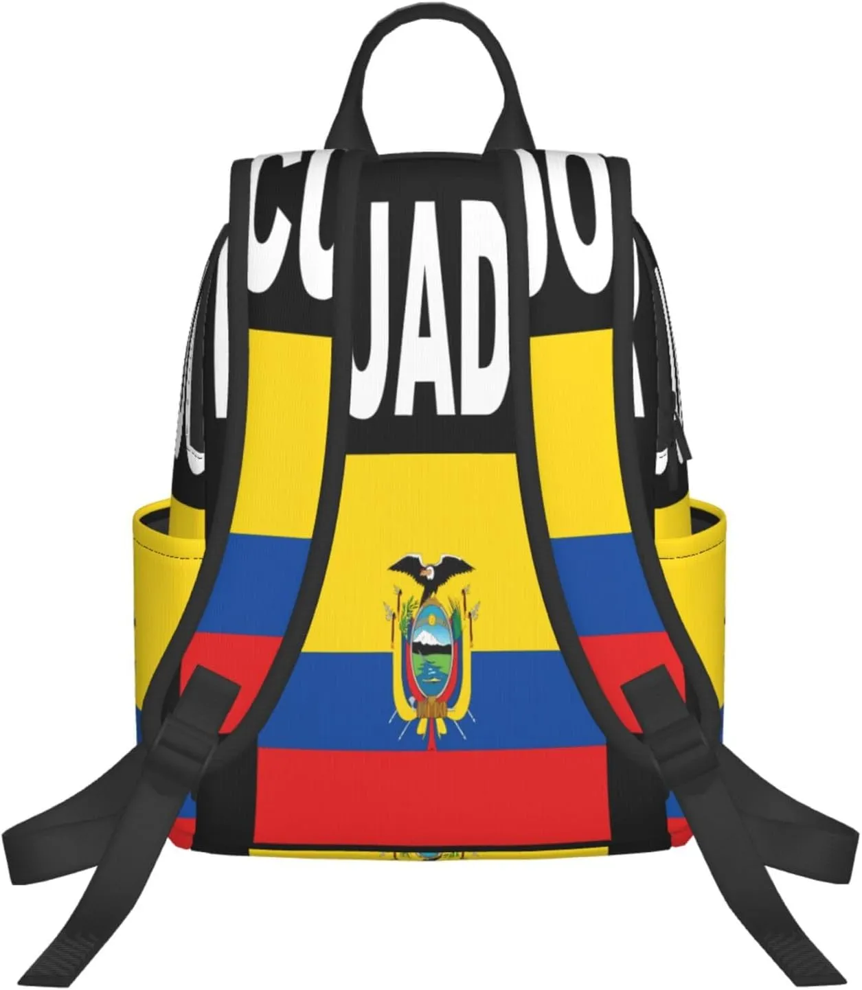 Ecuador Ecuadorian Flags Casual Backpacks Large Capacity Laptop Backpack Sports Fitness Rucksack Travel Carry-On Daypack Work Bag for Outdoor Camping