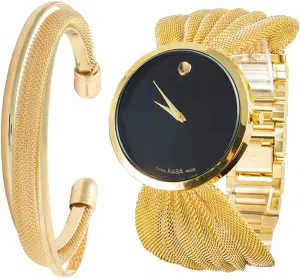 Elegant Women’s Watch and Bracelet Set, Mothers Day Gifts for Mum Wife, Birthday Gifts for Women Sister Girlfriend, Valentines Day Gifts for Her