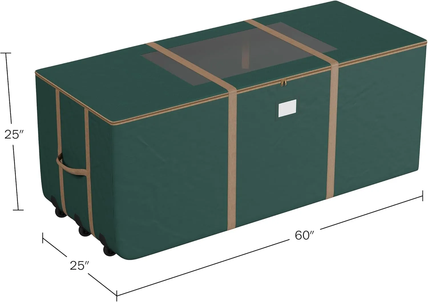 Elf Stor Rolling Christmas Tree Storage Bag, fits up to 9ft Tree, Green X-Large