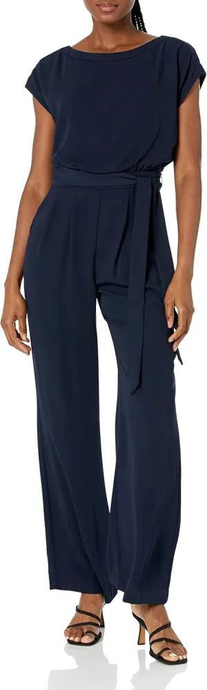 Eliza J womens Jumpsuit Casual Soft Full Length Jumpsuit Dress