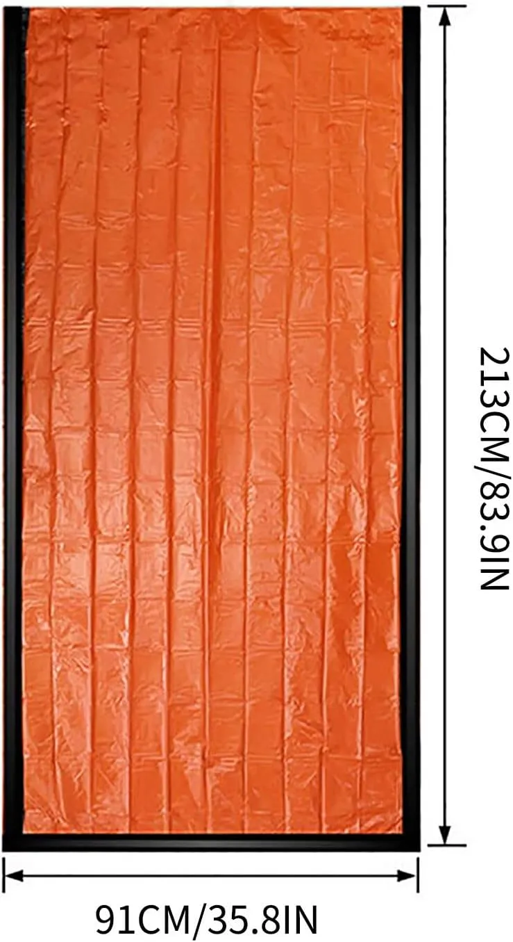 Emergency Sleeping Bags for Survival, Emergency Sleeping Bags for Survival Sleeping Bag, Portable Thermal Bivy Sack Blanket, Ultralight Outdoor Survival Gear for Camping, Hiking, Outdoor