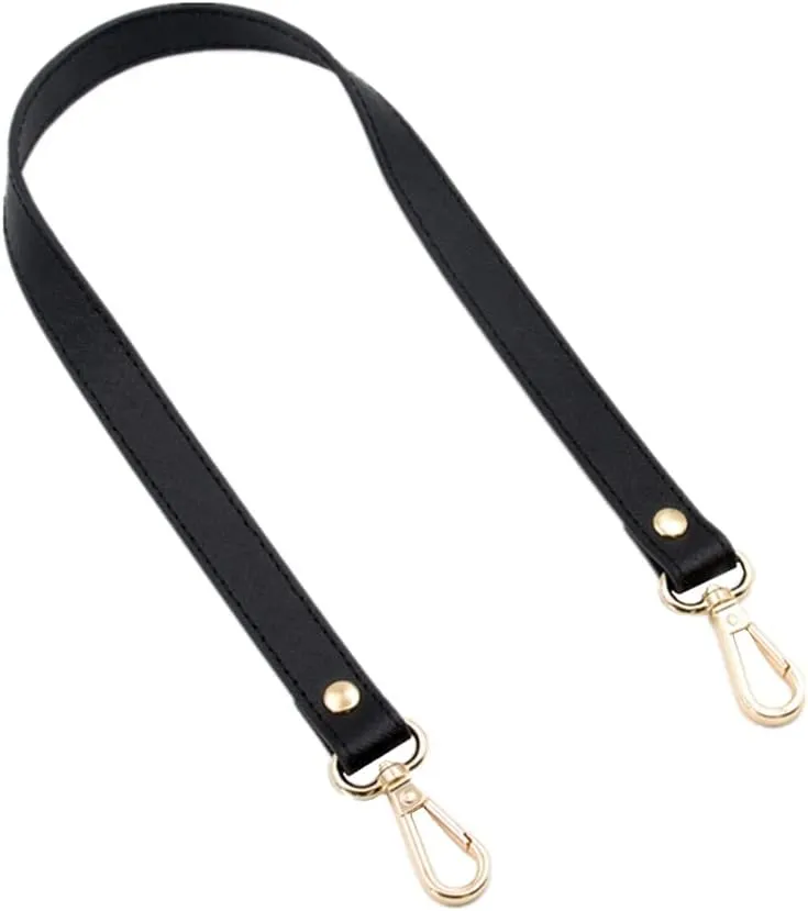 ESUPPORT Purse Straps Replacement Leather Handbags Shoulder Bag Wallet DIY 23.62 Inch Long (Black)