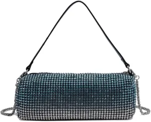 Evening Handbags Bag Clutch Purses for Women Ladies Sparkling Party Handbag Wedding Bag Rhinestones Purse Gradient Blue