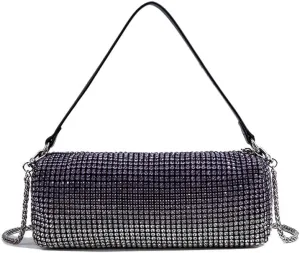 Evening Handbags Bag Clutch Purses for Women Ladies Sparkling Party Handbag Wedding Bag Rhinestones Purse Gradient Purple