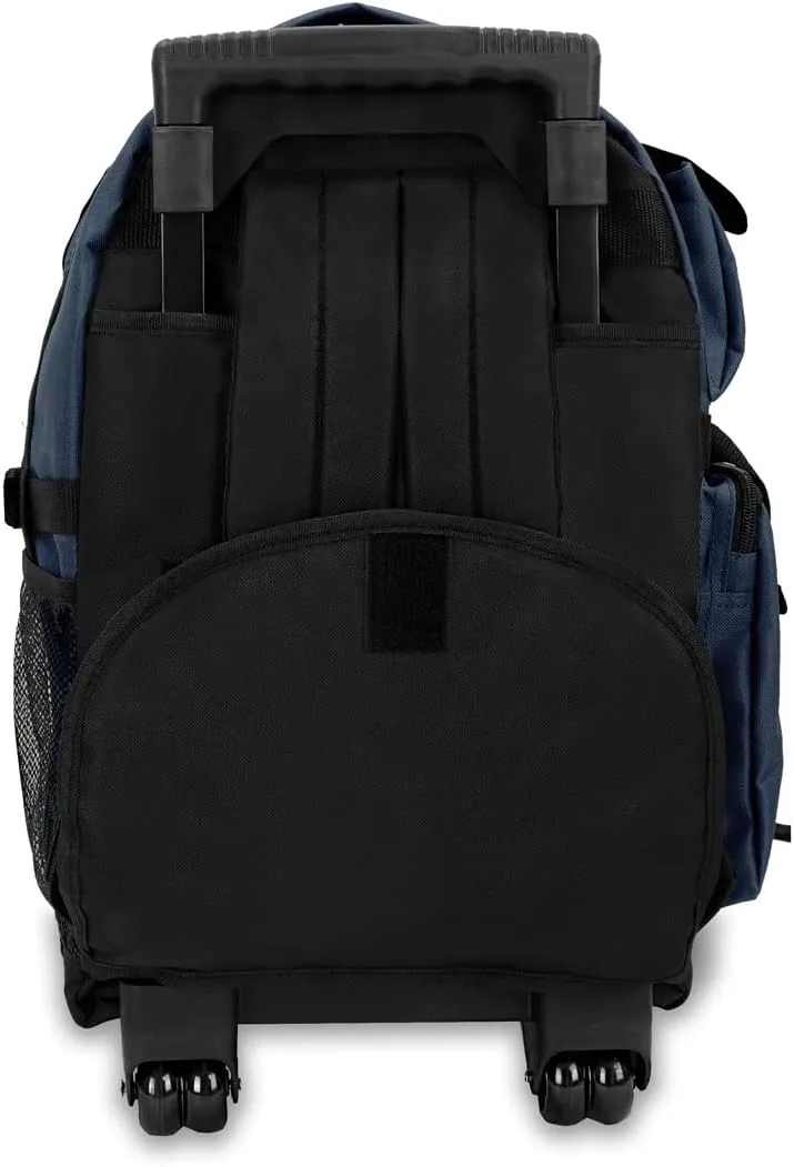 Everest Deluxe Wheeled Backpack, Navy, One Size