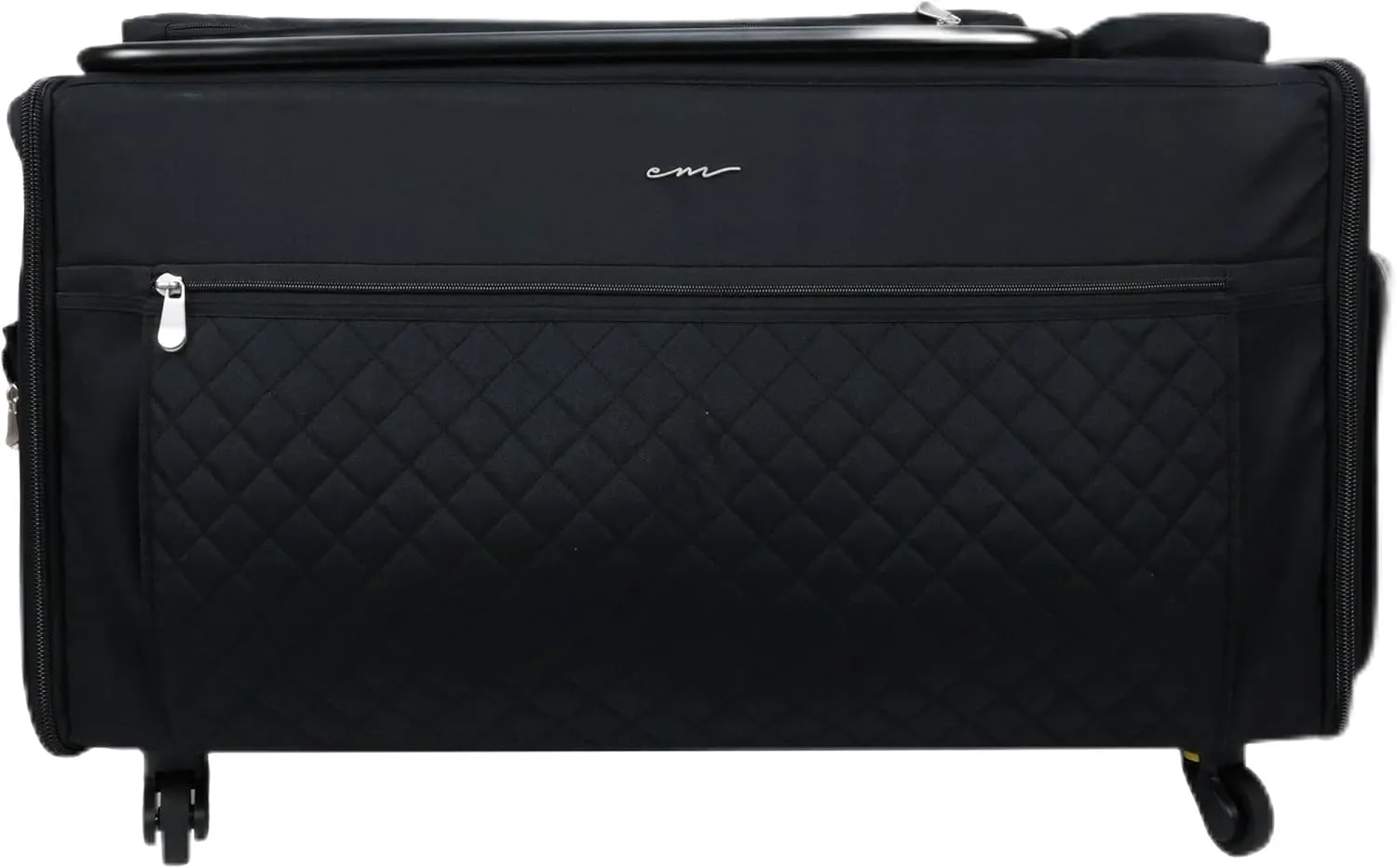 Everything Mary Jumbo Rolling Tote - Black | Extra-Large Organizer for Sewers | Compatible with Large Brother & Singer Machines - Rolling Tote with 5 Heavy-Duty Wheels for Strength & Durability