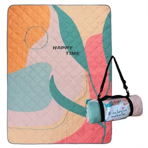 Exclusivo Mezcla Waterproof Picnic Blankets 3-Layer 60x80 Inches Large Sandproof Beach Blanket Foldable Outdoor Blanket for Camping on Grass Picnic Mat