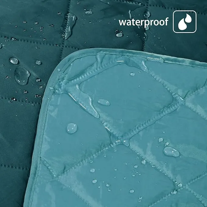 Exclusivo Mezcla Waterproof Picnic Blankets 3-Layer 60x80 Inches Large Sandproof Beach Blanket Foldable Outdoor Blanket for Camping on Grass Picnic Mat
