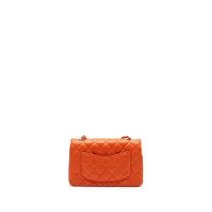 Extensive catalog Chanel Bag Lambskin Chic Rectangular Mini Orange Flap