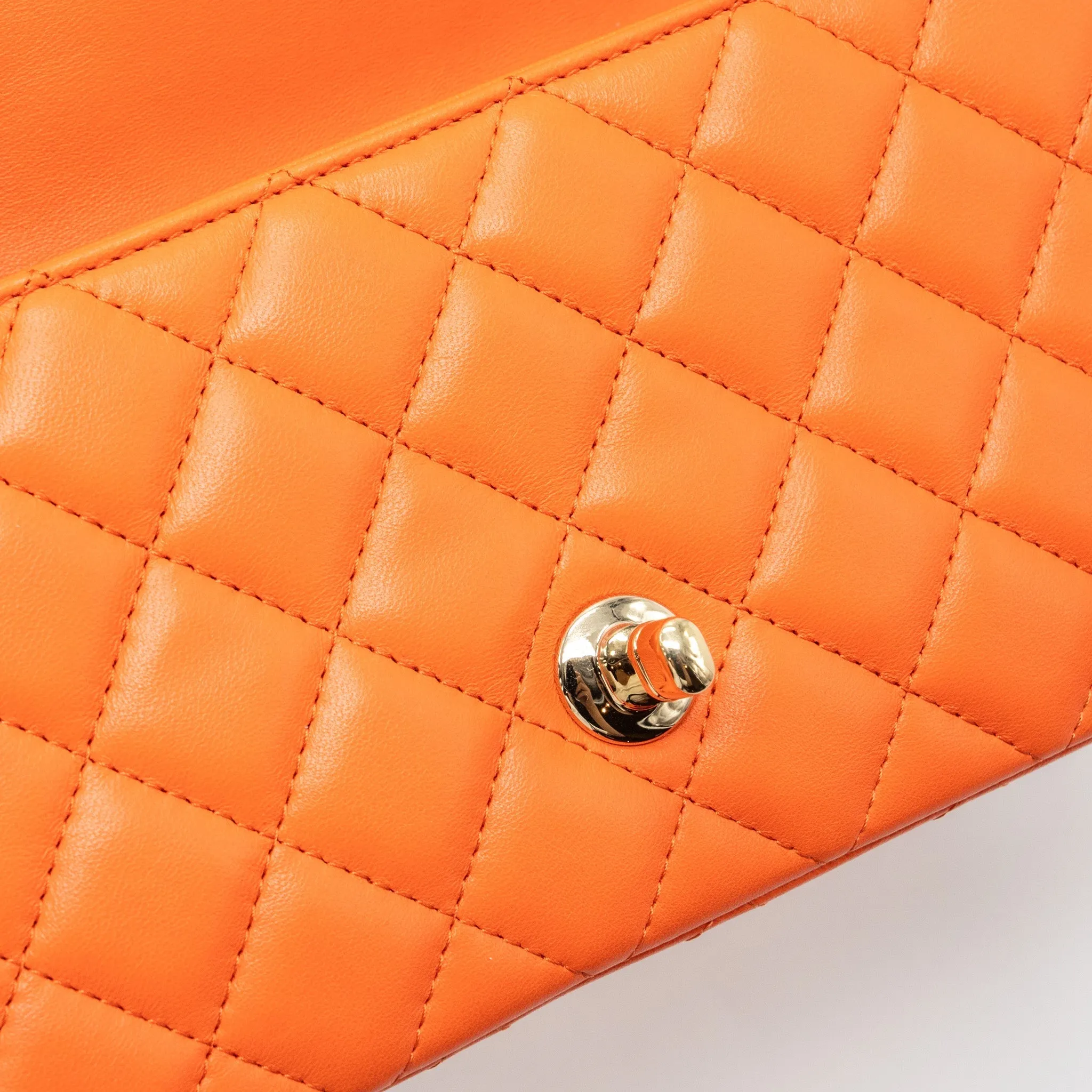 Extensive catalog Chanel Bag Lambskin Chic Rectangular Mini Orange Flap