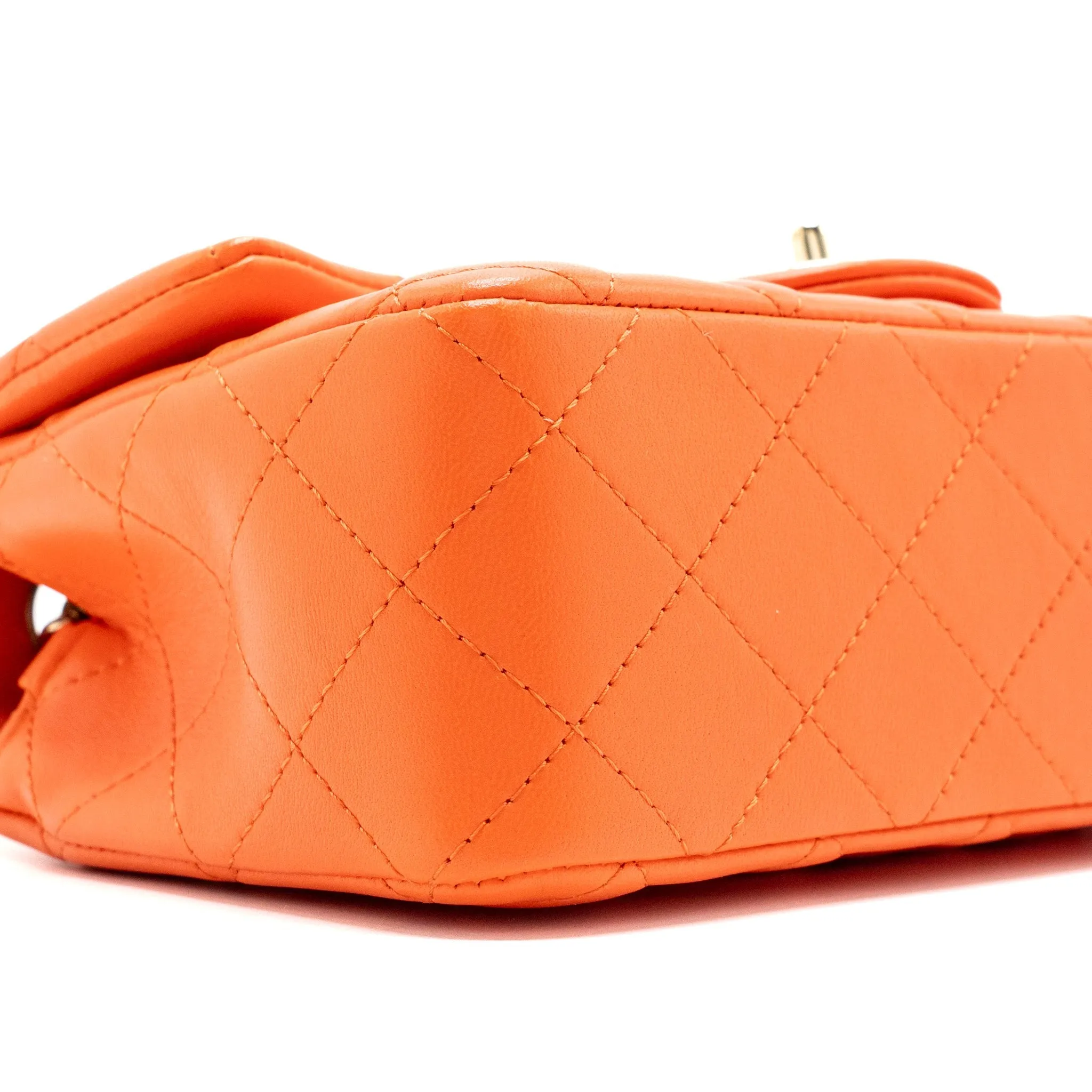 Extensive catalog Chanel Bag Lambskin Chic Rectangular Mini Orange Flap