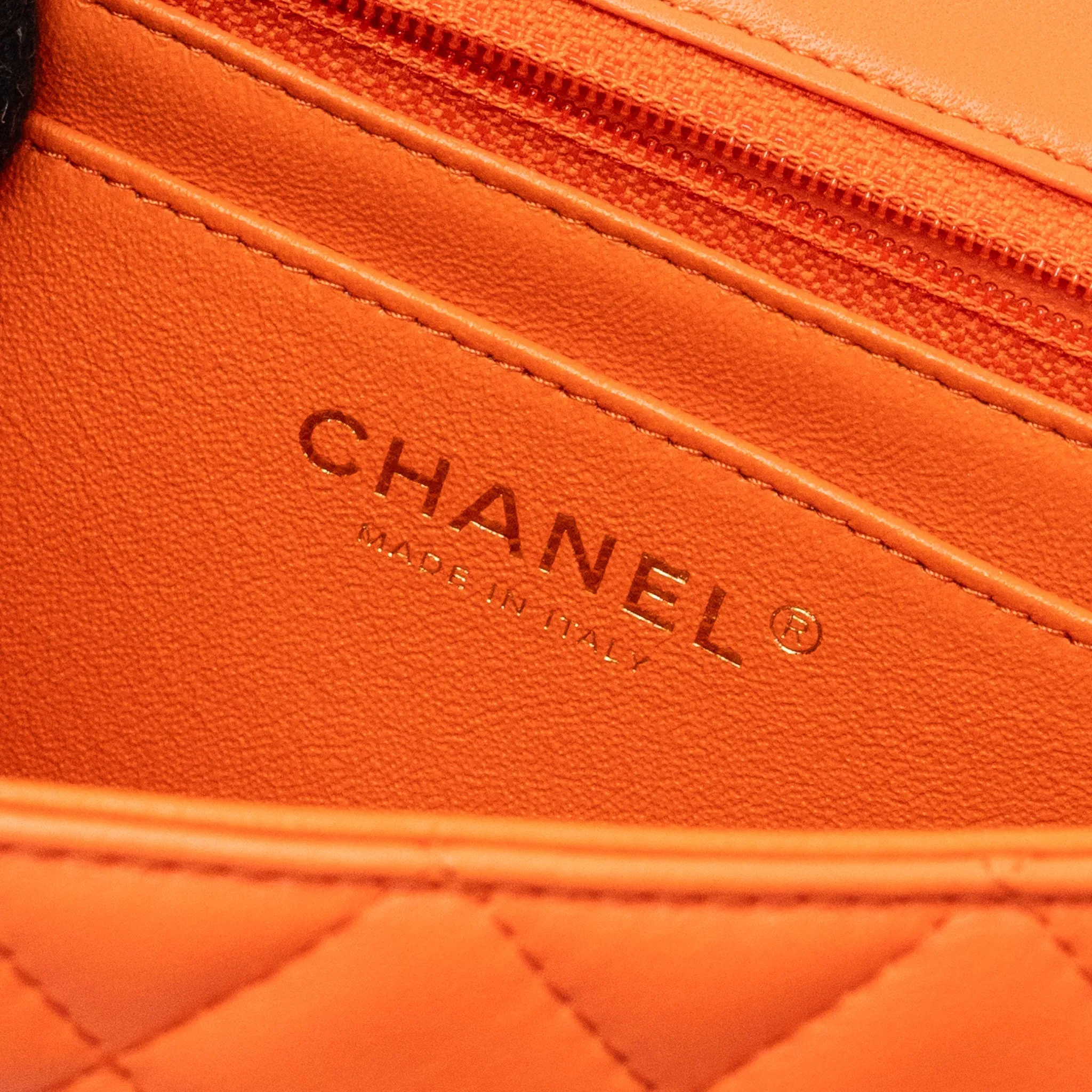 Extensive catalog Chanel Bag Lambskin Chic Rectangular Mini Orange Flap