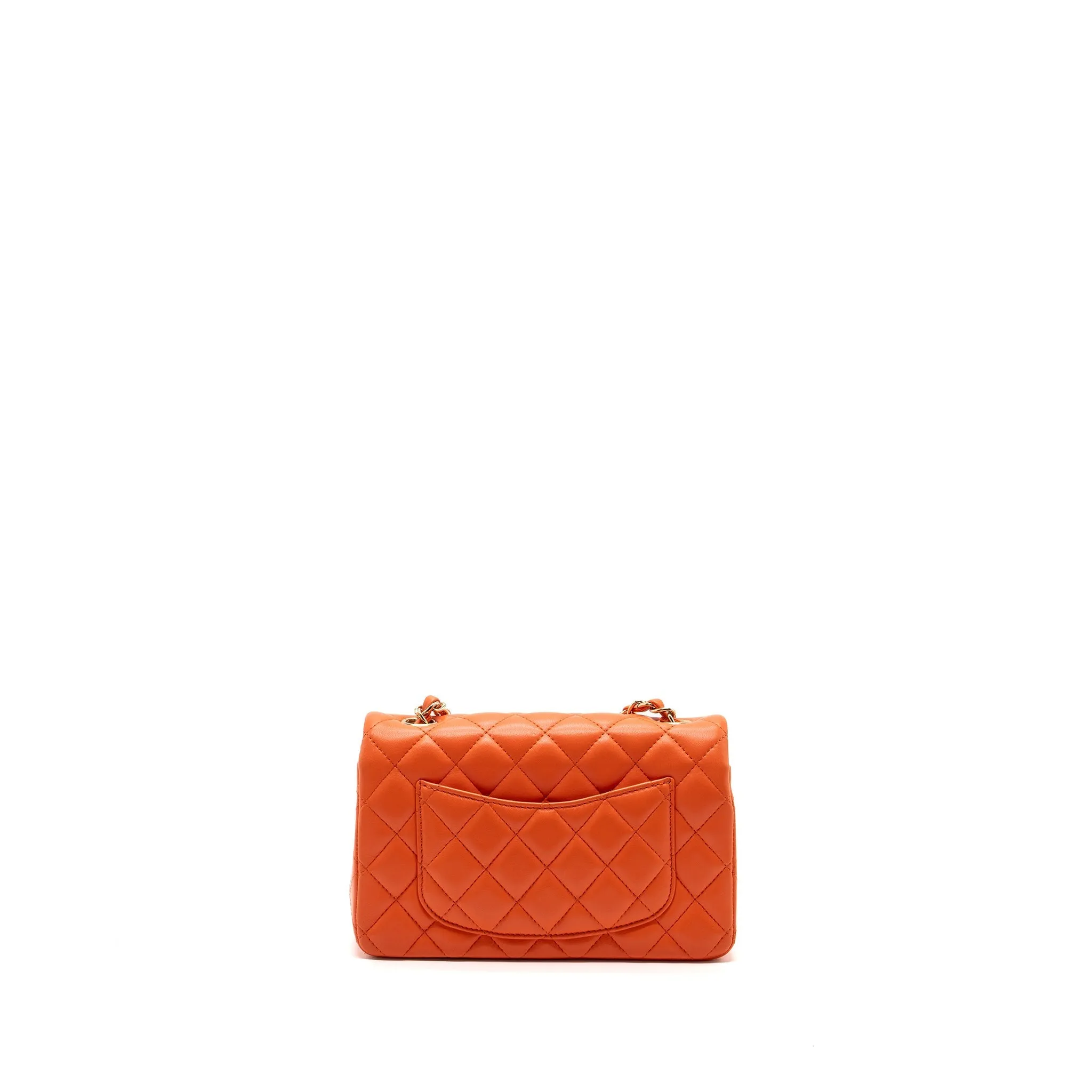 Extensive catalog Chanel Bag Lambskin Chic Rectangular Mini Orange Flap