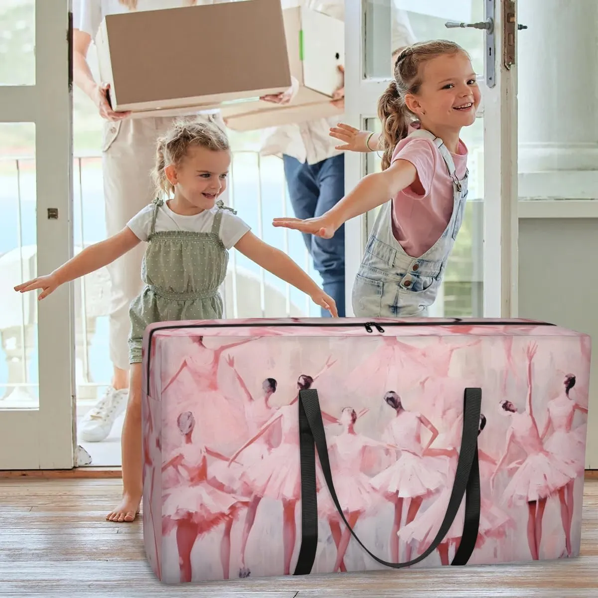 Extra Large Moving Bags Ballet Storage Bags with Handles and Zippers Large Packing Bags for Space Saving Storage Totes Moving Supplies