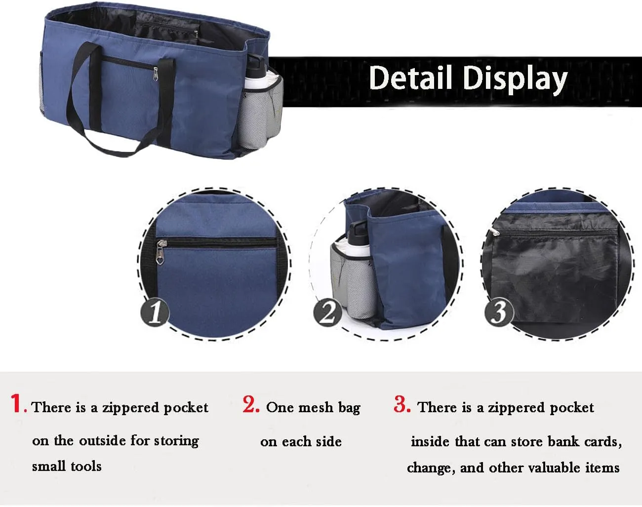 Extra Large Utility Tote Bag,Reusable Shopping Bags with Handles - Waterproof,Foldable,and Spacious