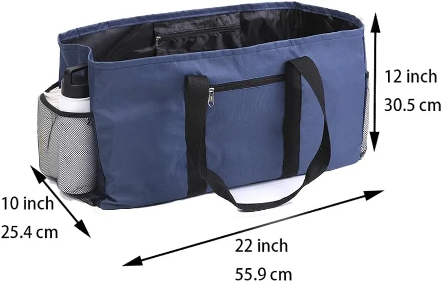 Extra Large Utility Tote Bag,Reusable Shopping Bags with Handles - Waterproof,Foldable,and Spacious