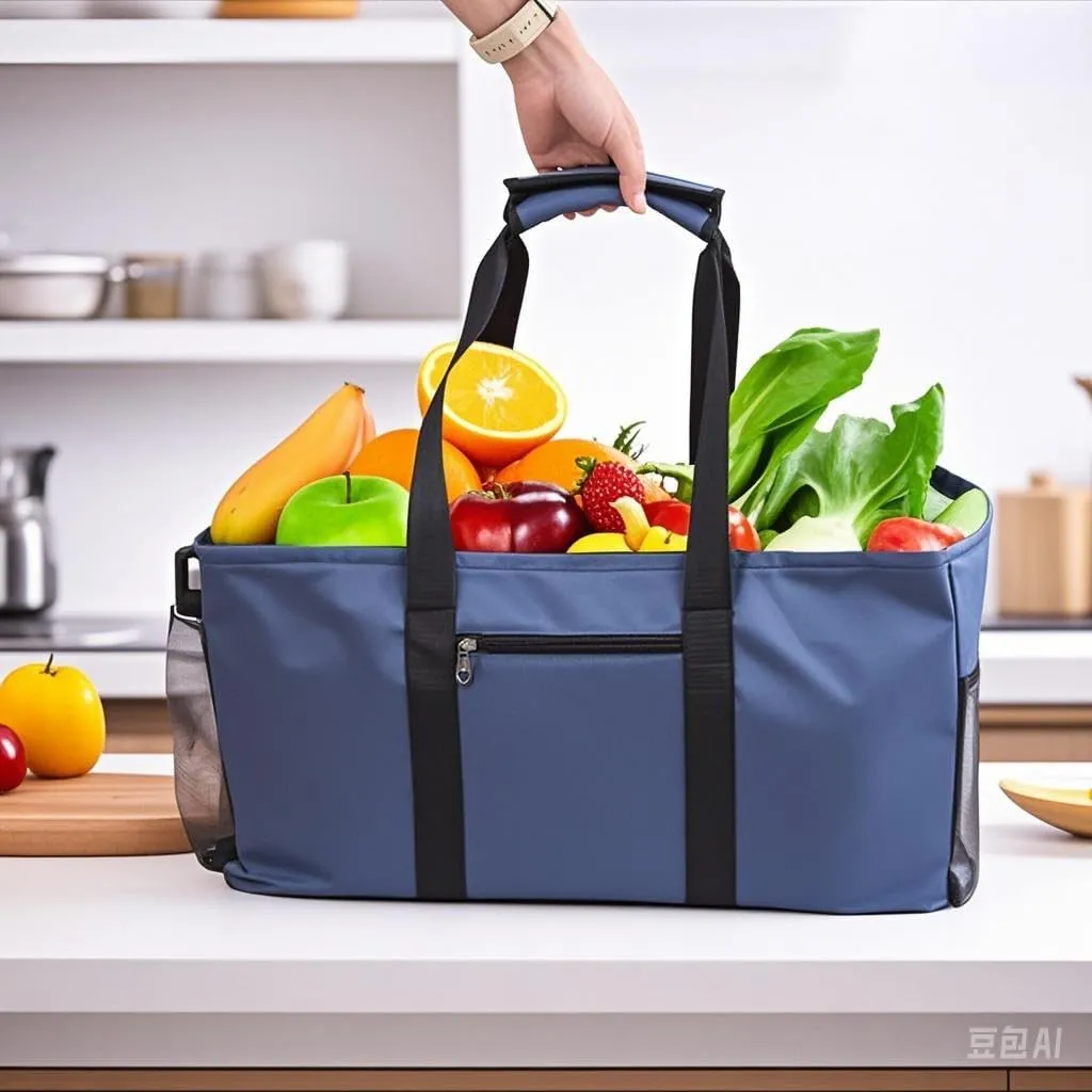 Extra Large Utility Tote Bag,Reusable Shopping Bags with Handles - Waterproof,Foldable,and Spacious