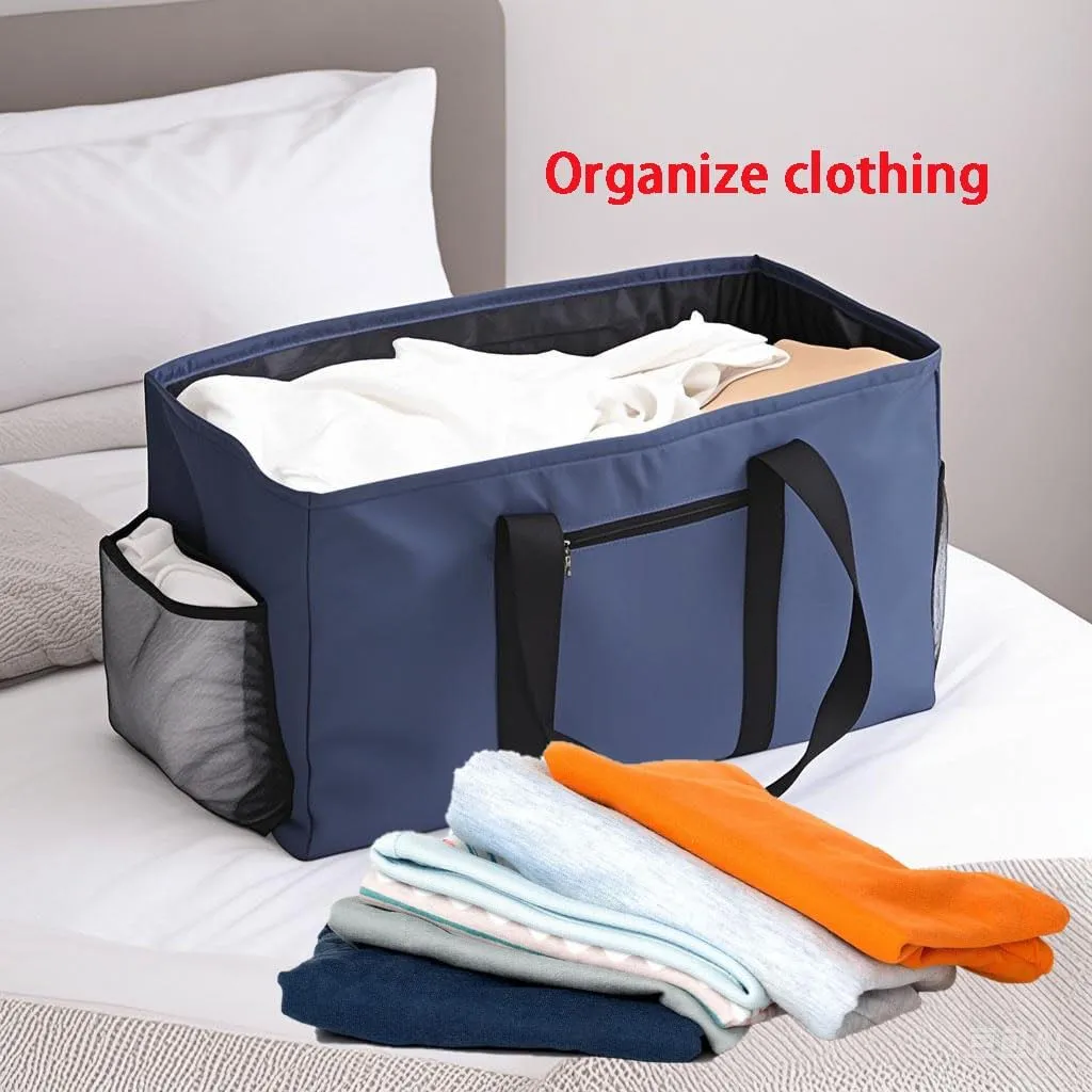 Extra Large Utility Tote Bag,Reusable Shopping Bags with Handles - Waterproof,Foldable,and Spacious