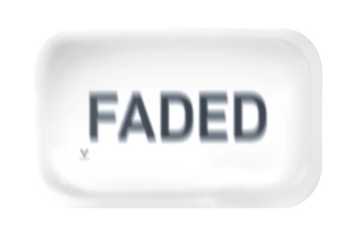 Faded Metal Rollin' Tray
