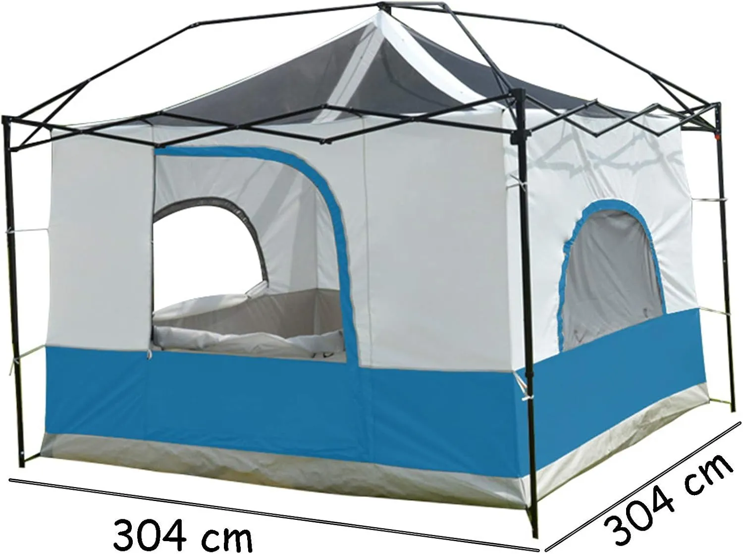 Family Camping Tents, 3-4 Person Screen House Room Garden Patio Canopy Shelter, Lightweight and Sturdy, for Outdoor, Hiking Mountaineering Travel