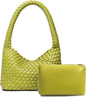 Fashion Designer Handbags and Purses, Women Shoulder Bag, Casual Hand Woven Shopping Tote Hobo, Ladies Underarm Bags