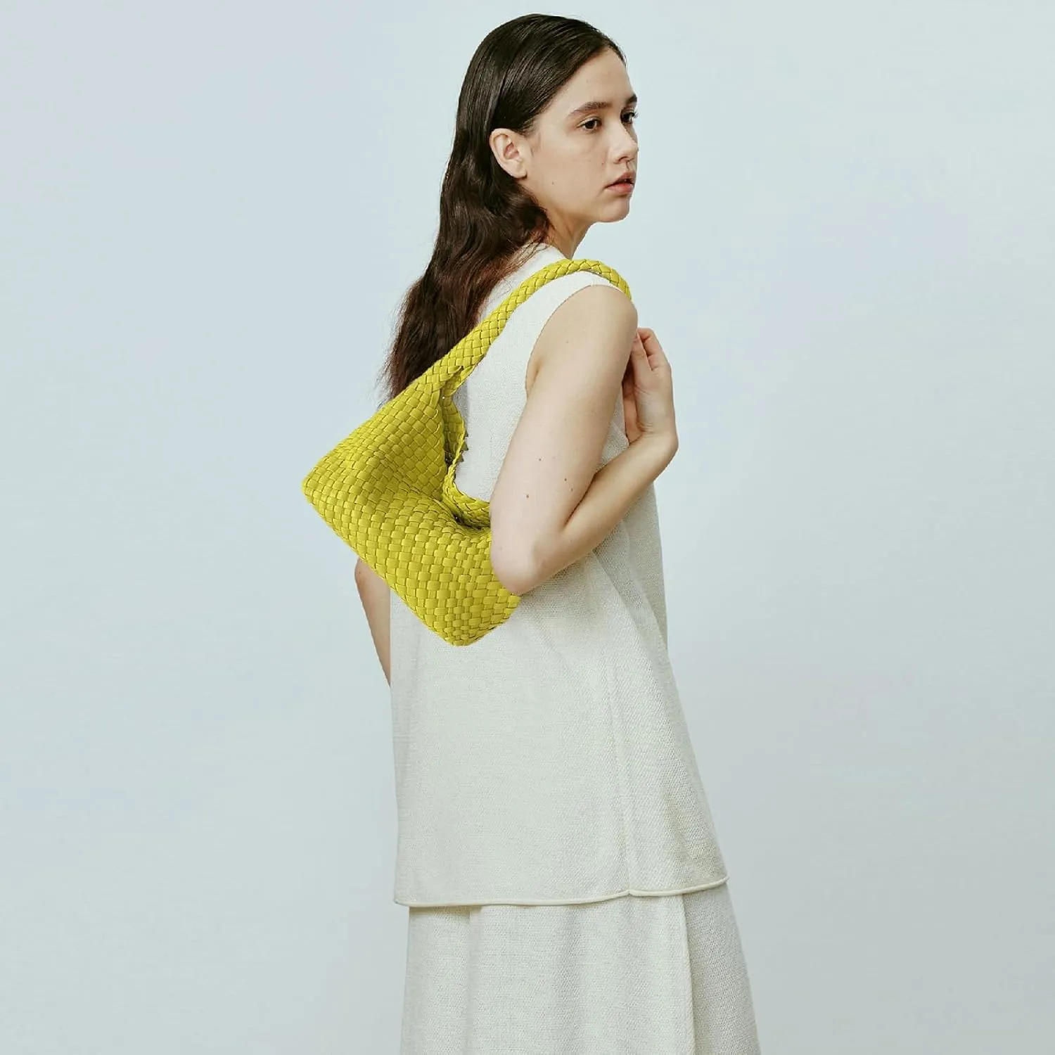 Fashion Designer Handbags and Purses, Women Shoulder Bag, Casual Hand Woven Shopping Tote Hobo, Ladies Underarm Bags