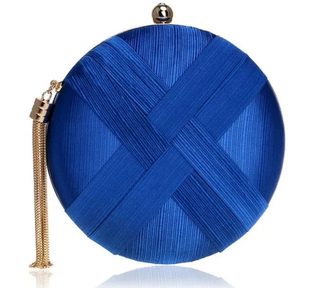 Fashion Desinger Attractive Tassel Wallet Evening  Purse MOON Wedding Clutch Women's Round Bags LUXY Shoulder Bag ZD797 Handbags Industrial-grade Clutch