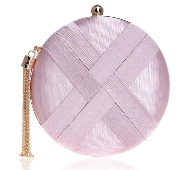 Fashion Desinger Attractive Tassel Wallet Evening  Purse MOON Wedding Clutch Women's Round Bags LUXY Shoulder Bag ZD797 Handbags Industrial-grade Clutch