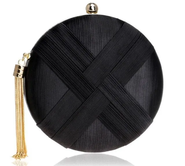 Fashion Desinger Attractive Tassel Wallet Evening  Purse MOON Wedding Clutch Women's Round Bags LUXY Shoulder Bag ZD797 Handbags Industrial-grade Clutch