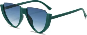 Fashion Half Frame Sunglasses Men Women Retro Luxury Trend Punk Outdoor Travel Driving Shades Uv400