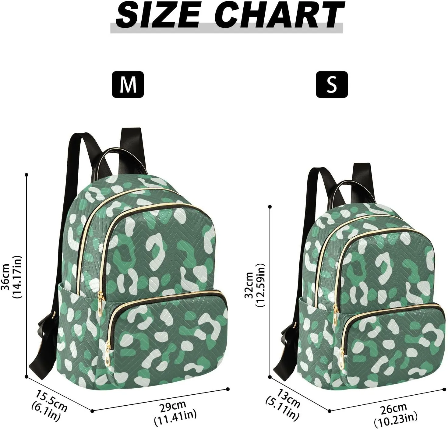 Fashion Travel Backpack for Women Multi Pockets Lightweight Purse for Women Mottled (Small Pattren 4)