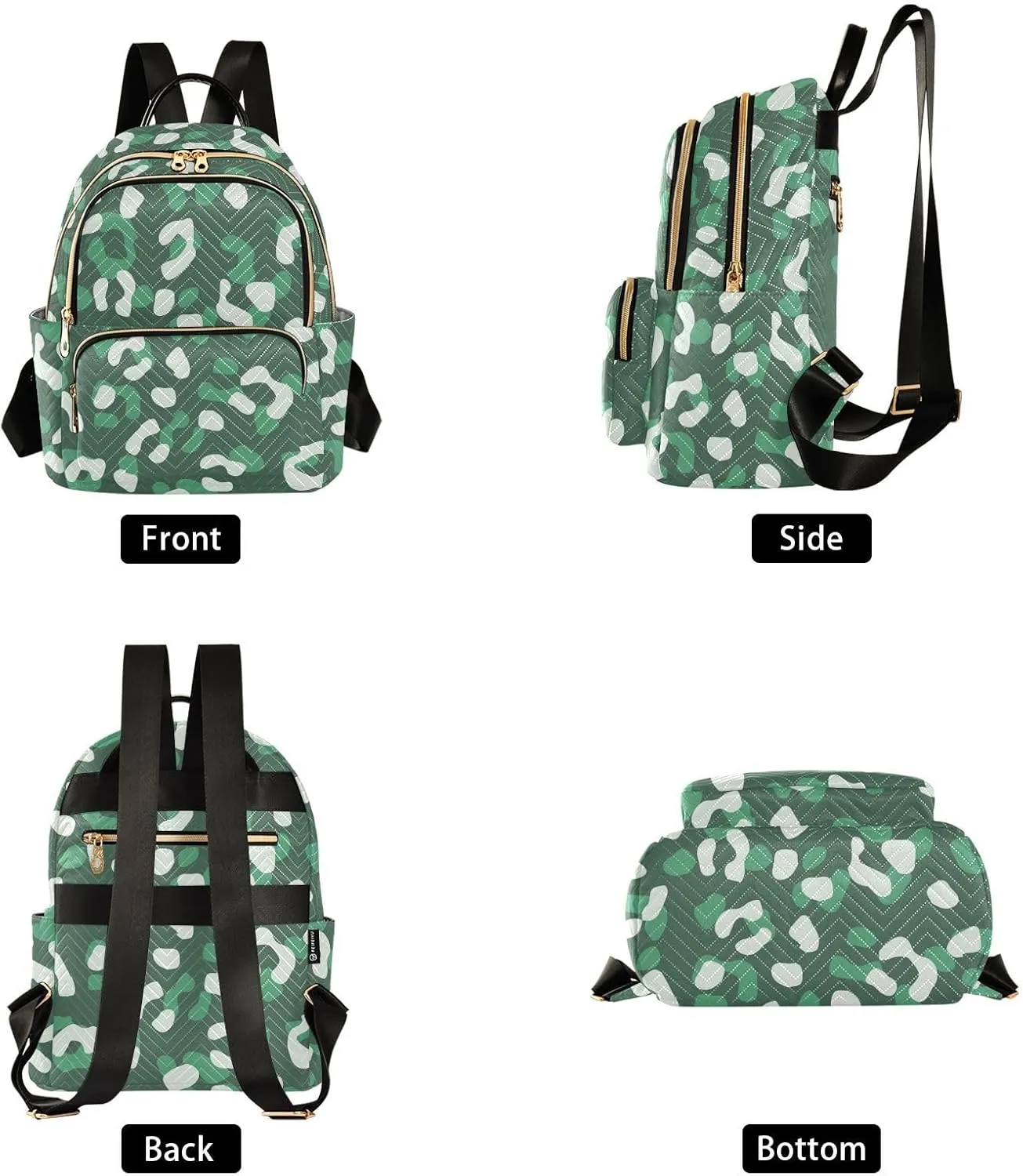 Fashion Travel Backpack for Women Multi Pockets Lightweight Purse for Women Mottled (Small Pattren 4)