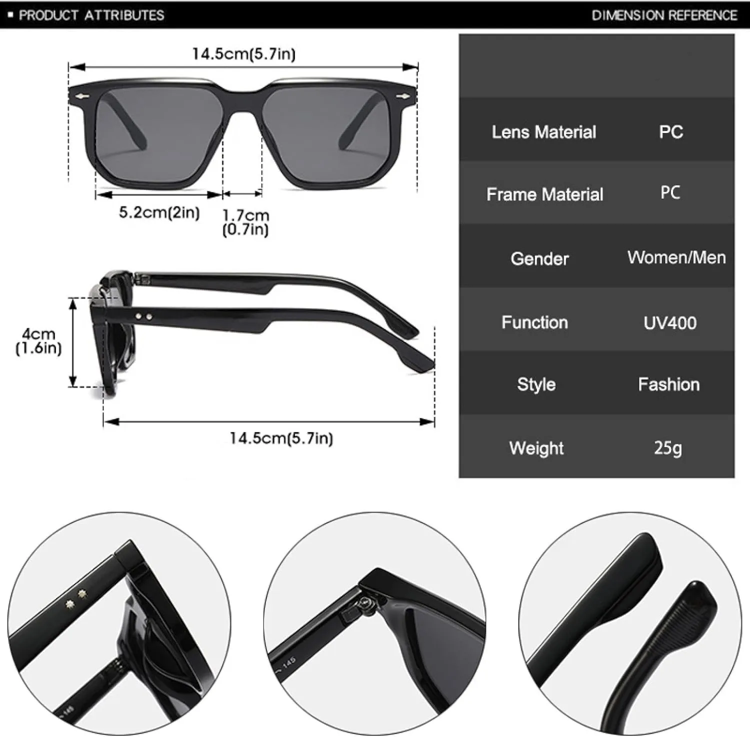Fashion Women Luxury Sunglasses Retro Rivets Men Candy Color Uv400