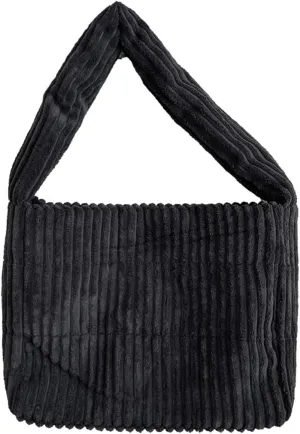 Fashionable Corduroy Handbag for Professionals and Trendsetters Multipurpose Solid Color Large Capacity Shoulder Bag