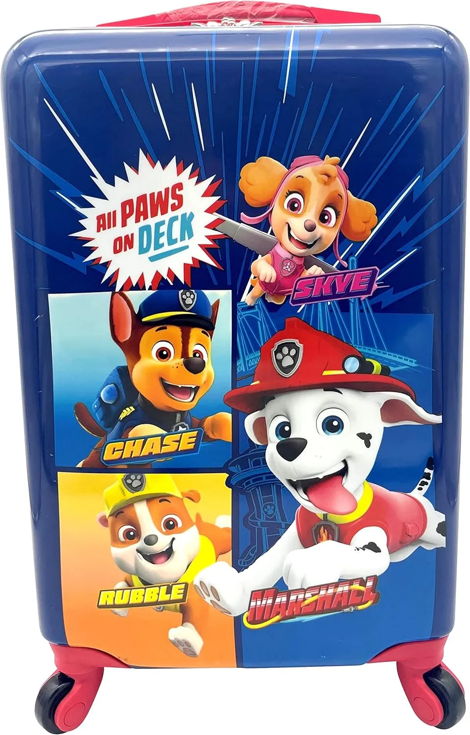 Fast Forward Kids Licensed Hard-Side 20” Spinner Luggage Lightweight Carry-On Suitcase (Paw Patrol) Carry-On 20 Inch