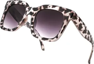 FEISEDY Vintage Women Butterfly Sunglasses Designer Luxury Square Gradient Sun Glasses Shades B2486