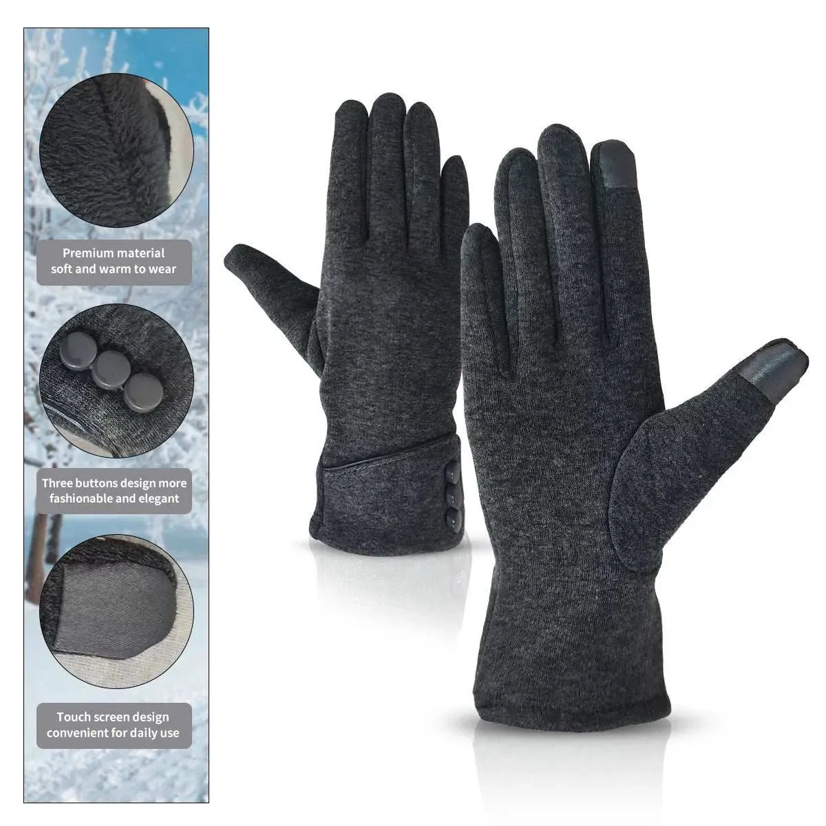 Fingers Gloves for Women