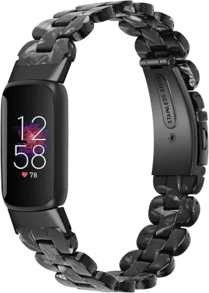 Fit for Fitbit Luxe/Fitbit Luxe Special Edition Bands Women Men, Fashion Durable Resin Replacement Watch Bands Bracelet Wristbands Straps for Fitbit Luxe Fitness and Wellness Tracker