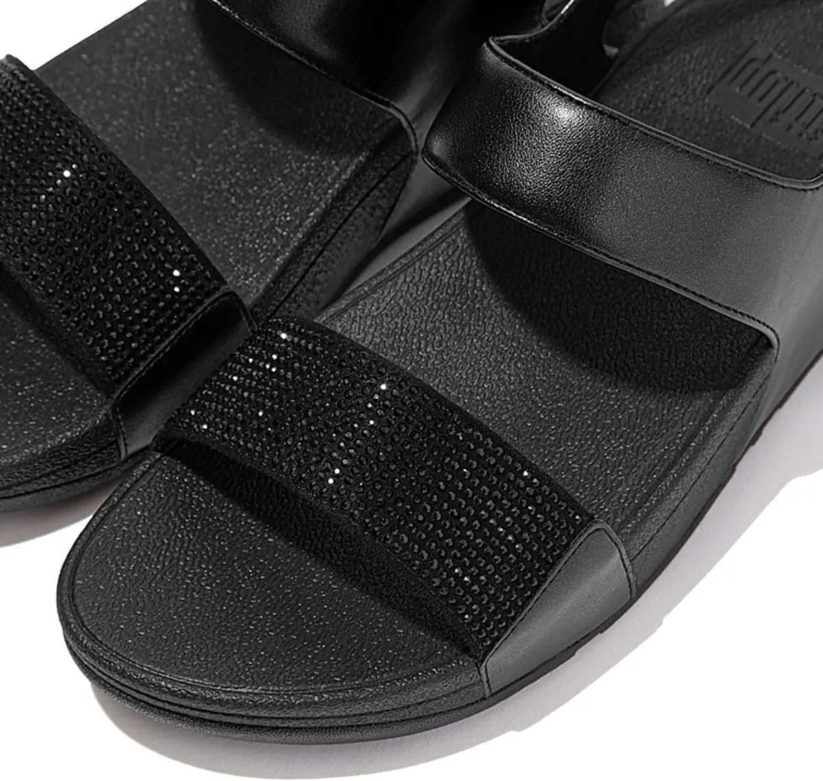FitFlop Women's Lulu Crystal Embellished Back-Strap Sandals Wedge