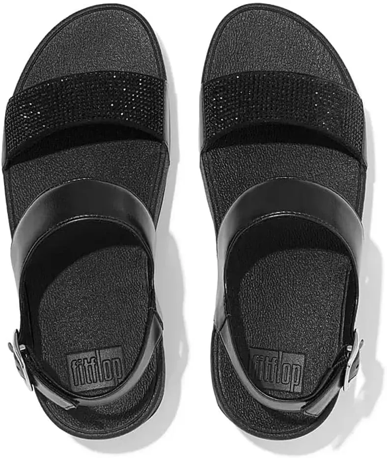 FitFlop Women's Lulu Crystal Embellished Back-Strap Sandals Wedge