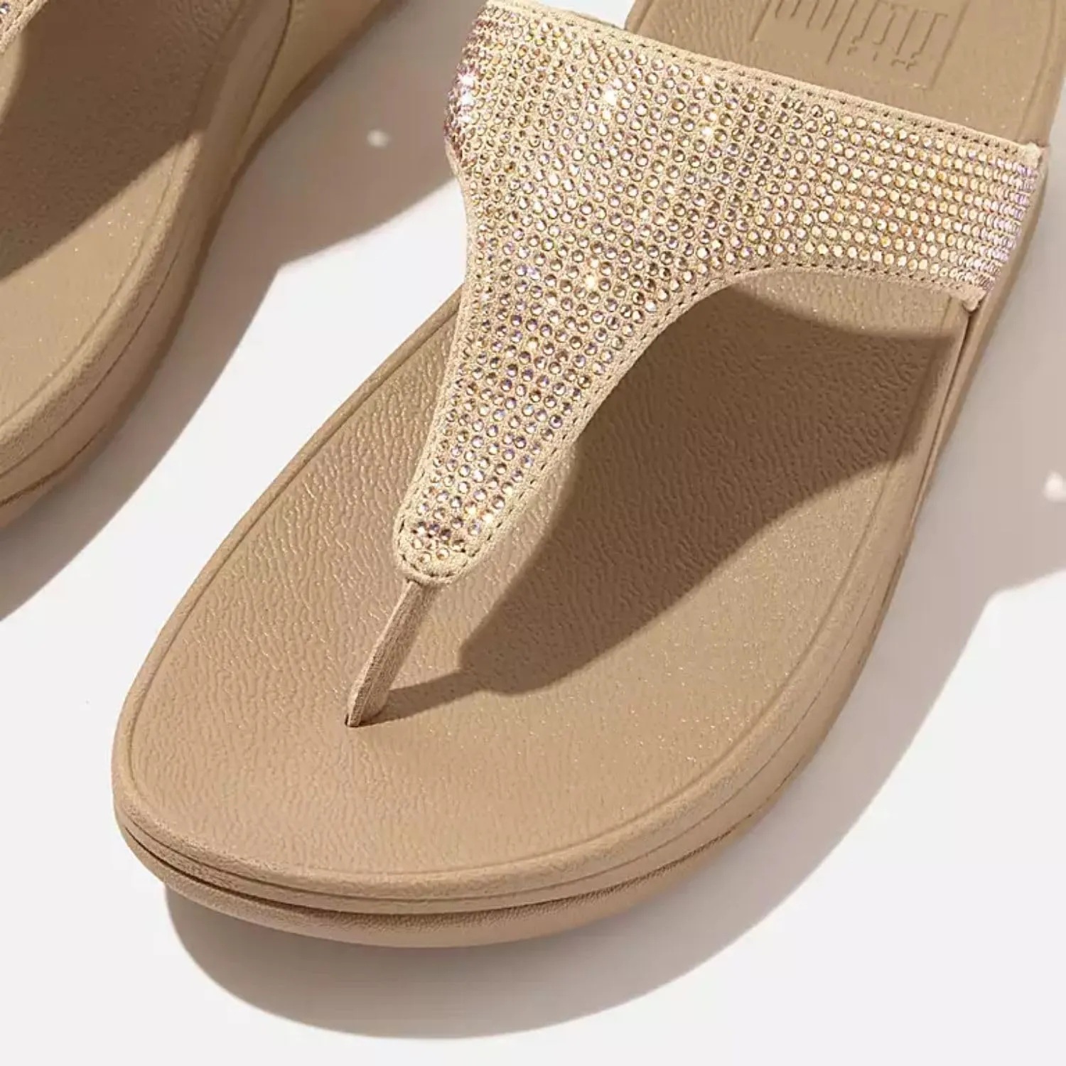 FitFlop Women's LULU Crystal Embellished Toe-Post Sandals