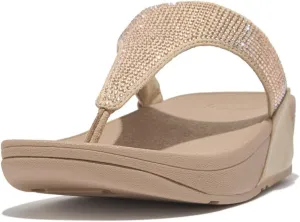FitFlop Women's LULU Crystal Embellished Toe-Post Sandals