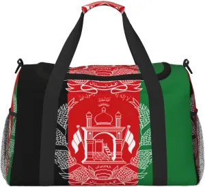 Flag Of Afghanistan Weekender Overnight Carry On Bag, For Women Men, Perfect For Frequent Flyers