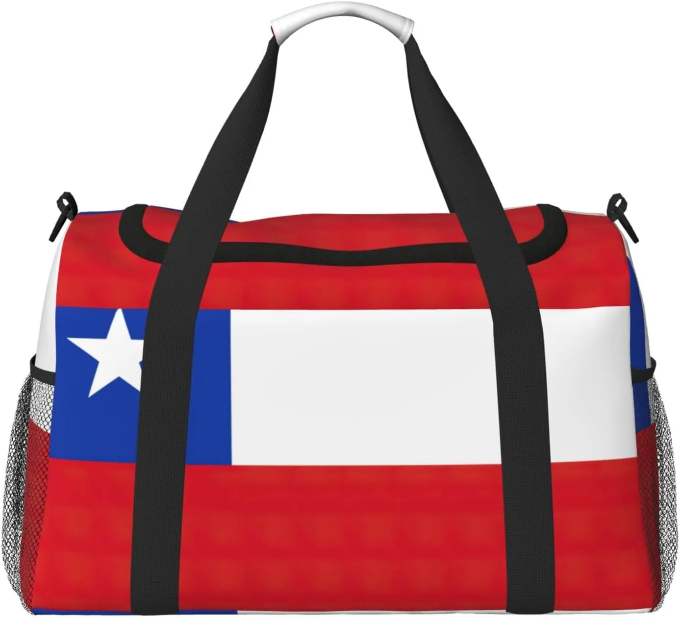 Flag of Chile print Weekender Overnight Carry On Bag Gym Luggage Bag Duffel Bag for Travel Women