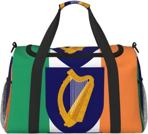 Flag Of Ireland Travel Duffel Bag Large Foldable Waterproof Overnight Bag For Beach Swim Bags Pool Sports Gym