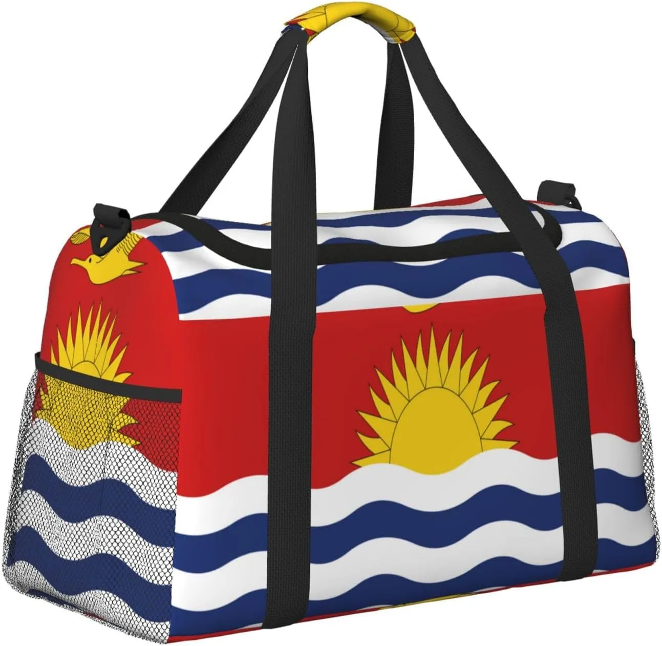 Flag Of Kiribati Travel Duffel Bag Large Foldable Waterproof Overnight Bag For Beach Swim Bags Pool Sports Gym